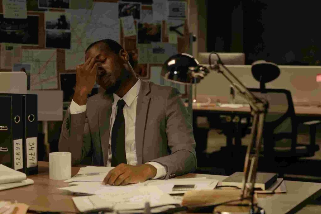 motorcycle accident attorney feeling tired